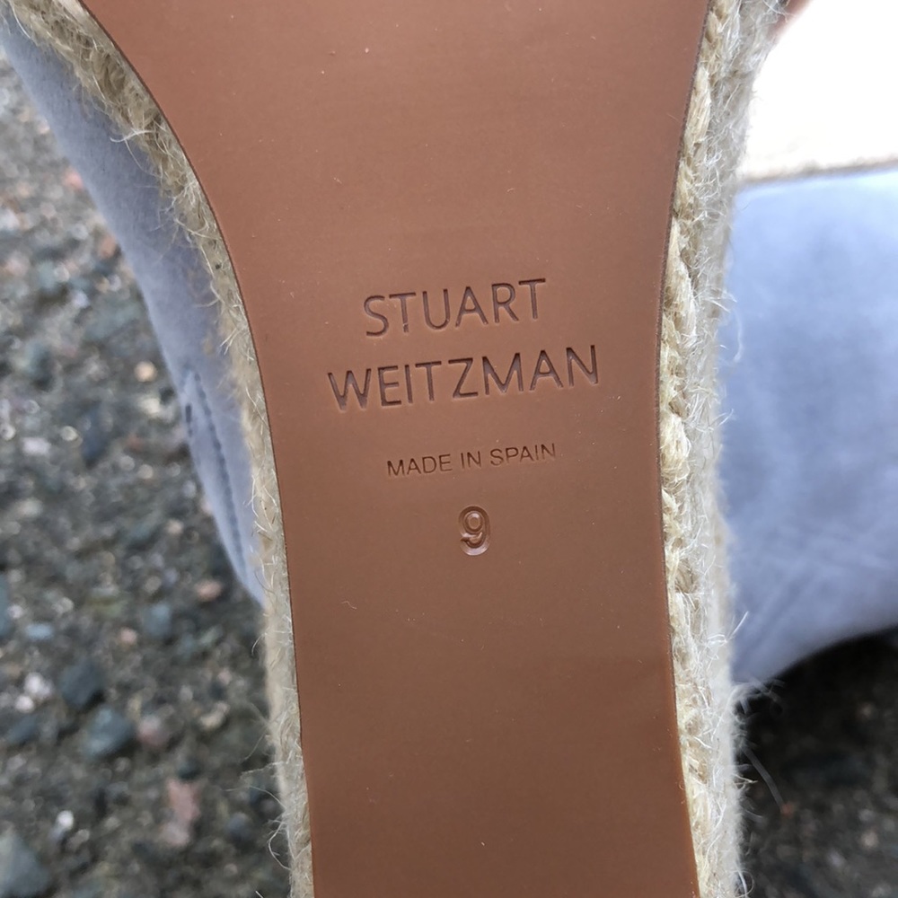 Stuart Weitzman Suede Open Toes Wedge Espadrilles… - image 8